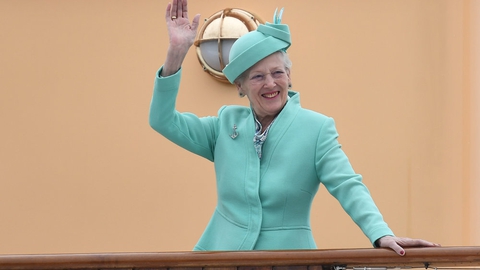 På grund af coronakrisen bliver dronning Margrethes sommertogt med Kongeskibet Dannebrog aflyst. (Arkivfoto).
