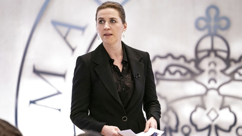 Statsminister Mette Frederiksen (S) til regeringsseminar i pavillonen på Marienborg i Kgs. Lyngby, mandag den 13. januar 2020. (Foto: Niels Christian Vilmann/Ritzau Scanpix)