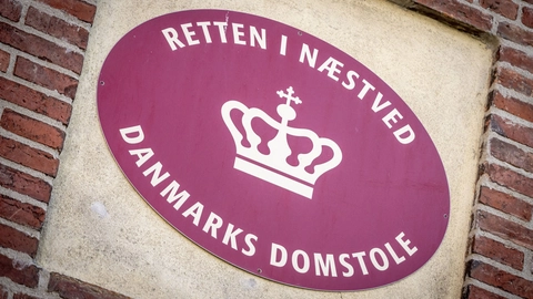 Byretten i Næstved skal - såfremt der bliver rejst tiltale - behandle sagen, der blandt andet omhandler drabet på Emilie Meng. (Arkivfoto).