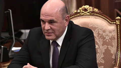 Mikhail Misustin til et møde med Vladimir Putin den 15. januar i Kreml i Moskva. (Foto: kremlin.ru)