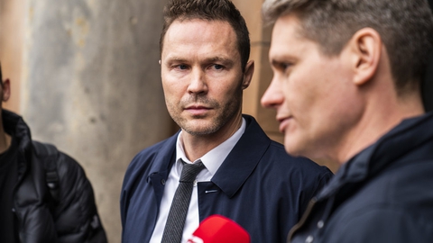 Anklagerne Lasse Biehl og Emil Folker fra henholdsvis Københavns Politi og Statsadvokaten i København. De har ført sagen mod Loyal To Familia i Københavns Byret, som fredag har afsagt dom. (Foto: Martin Sylvest/Ritzau Scanpix 2019)