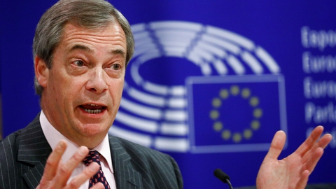 For første gang nogensinde skrumper EU, der over et halvt årti er vokset fra 6 til 28 lande. Nu vil Nigel Farage have EU til at skrumpe endnu mere. (Foto: Francois Lenoir/Reuters/Ritzau Scanpix)
