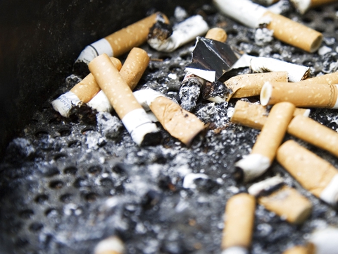 Cigaretskodder som disse bliver snart et sjældent syn i Lollands Kommune. (Foto: Lars Rievers/Ritzau Scanpix)