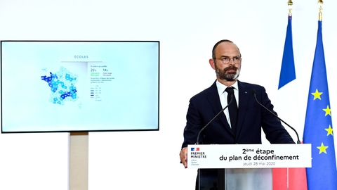 Den franske premierminister, Édouard Philippe, løftede torsdag sløret for en genåbning af samfundet fra næste uge.